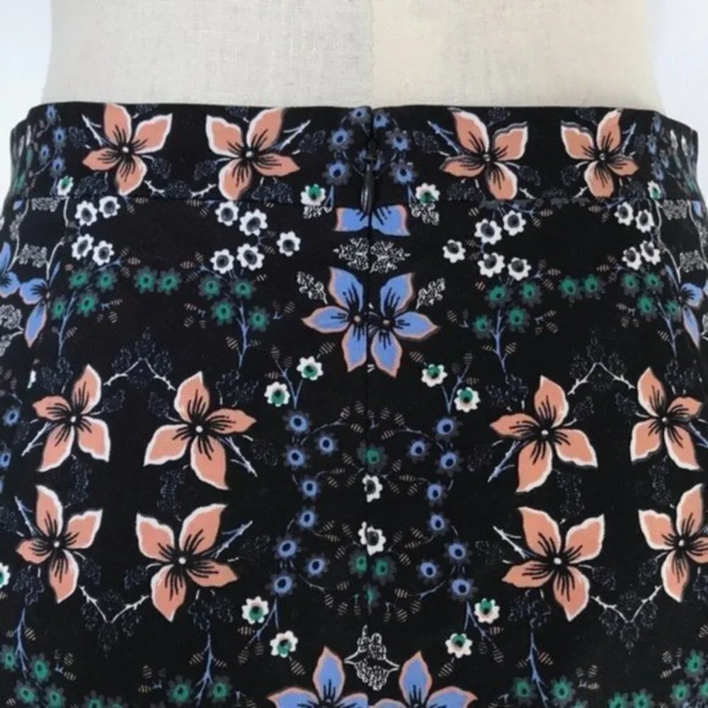 NWT J. Crew Mirrored Floral A-line Midi Skirt 4